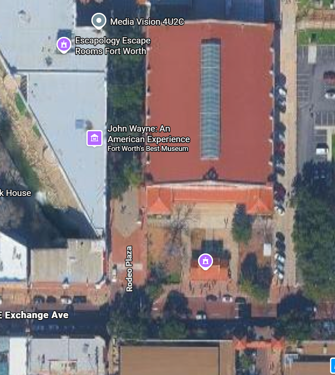 Rodeo Plaza & Coliseum satellite reference map